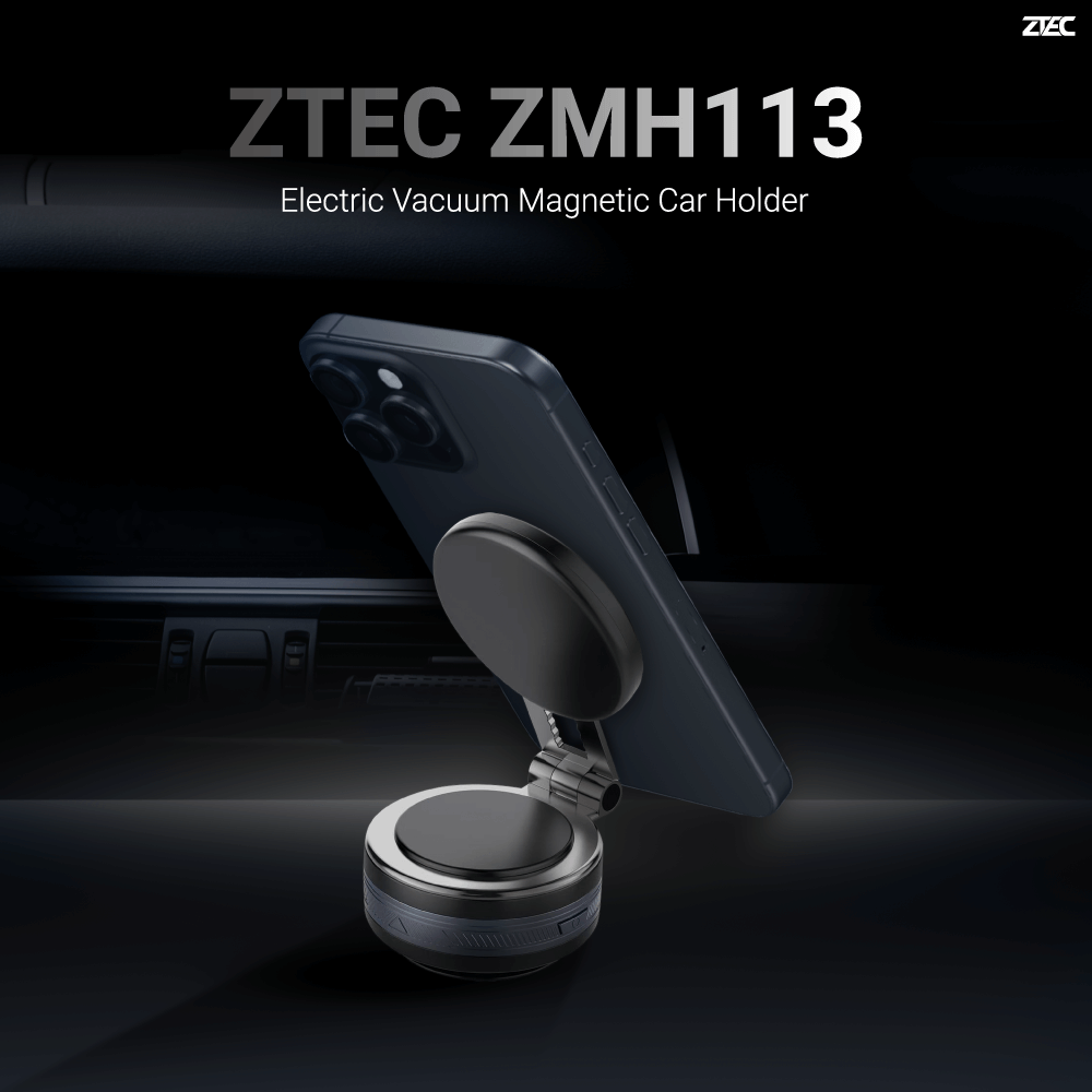 แท่นชาร์จแม่เหล็กติดมือถือ ZTEC ZMH113 รองรับ USB-C รับน้ำหนัก 1 กก